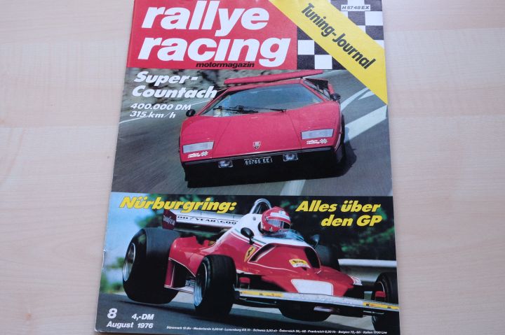 Deckblatt Rallye Racing (08/1976)